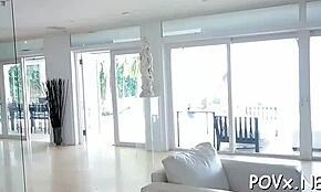 This wicked beauty loves licking her partner's balls, so nasty! 😈