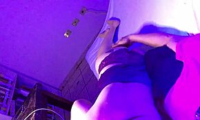 Redhead Latina Milf in Short Robe Devours Cock at Night. Her Massage Turns Into Wild Anal Action.