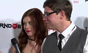 Redheaded girlfriend spills secrets and gets wild in bedroom action.