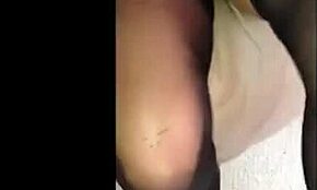 tattooed teen slips into sheer stockings