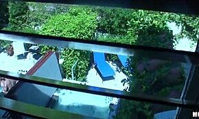 Awesome blonde Barbie sucking old dude in a wild blowjob and fucking scene