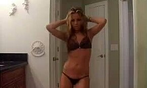 Cutie Wearing Sexy Lingerie Teases Her Webcam With Solo Ass Play.