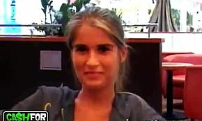 Cuddling girlfriend video captures young Czech couple. Their big bed hosts intimate brunette moments.