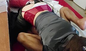 French Amateur Slut in Leather Pants Rimming