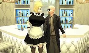 Hey, wanna see this gorgeous wife turned maid get blackmailed into bed?