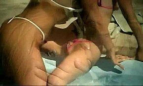 Bikini-Clad Girlfriends Finger Each Other In The Swimming Pool