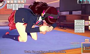 OH MY GOD, D VA GETS FUCKED IN THE ROOM!