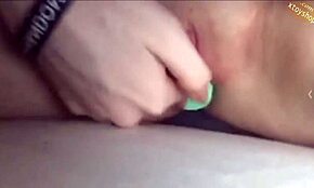 Hot Tight Teen Shoves Bottle Deep in Her Pussy