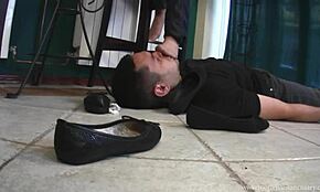 Two Femdom Girlfriends Dominate with Foot Worship and Gagging in Lingerie