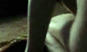 Pale Russian brunette takes on two guys in raw amateur double-team action.