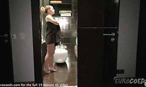 nika chilling at home in voyeur style video!