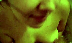 Cute Chubby Brunette Sucks Boyfriend Hard In Bath