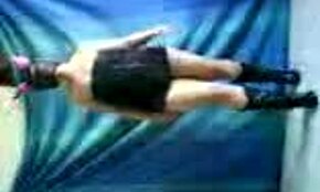 MASKED TEEN 18+ SLUT DANCES NAKED ON WEBCAM, TEASING WITH BOOTS AND SOLO ACTIONS FOR AMATEURS