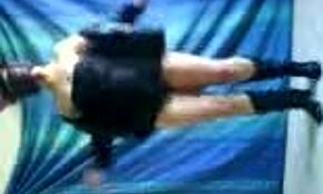 MASKED TEEN 18+ SLUT DANCES NAKED ON WEBCAM, TEASING WITH BOOTS AND SOLO ACTIONS FOR AMATEURS