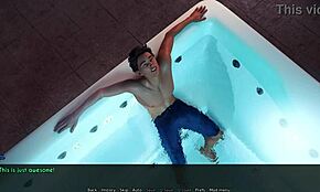 Wife And Stepmother In Hentai Game Awam 21A - Sam Sweet Kisses In 3D Adult Game With Big Black Cock