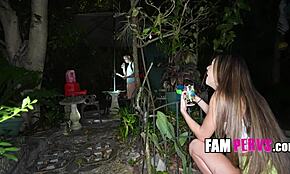 Hey, Watch This Tight Teen 18+ Ride Her Stepbrother Wild!