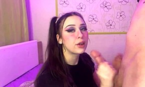 cute step sis got throated hard by me