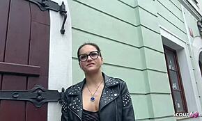 german scout convinces fitness teen barbara to bang at fake casting