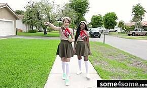 omg, three hot girl-scouts caught stealing gotta fuck to skip jail