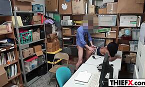 Busty Teen Caught Stealing