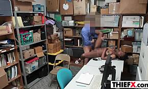 Busty Teen Caught Stealing