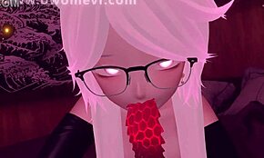 Your sexy Airbnb hostess in cosplay seduces for a top rating