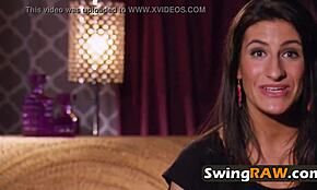 man, these swinger games with sexy brunette are wild fun in sun!