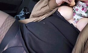 Ever seen a chubby cutie rip pantyhose to play wet in a taxicab?