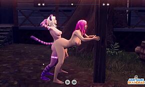 Hey, who’s tasting the emissary’s shaved pussy in episode 5 of Breeders?