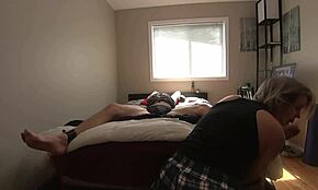 Milf Licks And Teases Bound Boyfriend's Feet And Cock