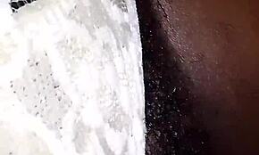 Drilling that wet ebony pussy with pants on? So naughty! 😏