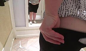 Hidden Cam Spies On Mature Milf Trying Shorts In Fitting Room