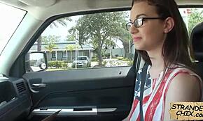 Hey, stranded teen Tali Dava sucks for a ride home!