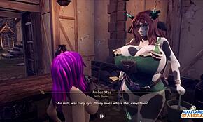 Milking Amber-Mae and Fucking Cassie in Ep4