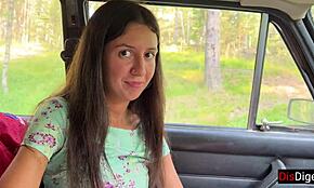 Мы подобрали эту девку в машине, поехали в лес и просто оттрахали ее жестко