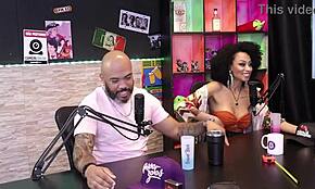 Melissa Leal Shows Fake Tits in Sheer Red Lingerie