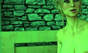 Mother-in-law in hentai game cheats with lesbian toy fuck scene