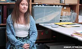 Lauren Phillips and Scarlett Snow give the LP officers a double blowjob in doggystyle position.