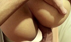 Friend Touches Latina's Big Tit In Bed