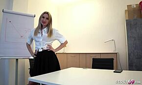 Boy Films Threesome With German Teacher In Classroom! Big Cock Action Unleashed!