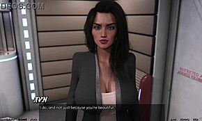 stranded in space with heated arguments and an ebony milf