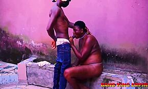 horny theresa addicted to doggy sex in the african ghetto with a big black cock