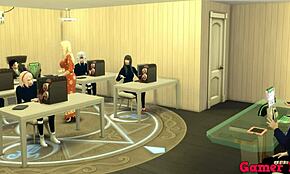 Shippuden Cap1- Madara Dominates Employee with Raw Anal Action