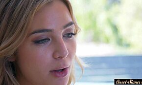 Gorgeous Babe Bent Over and Stretched by Stepbro