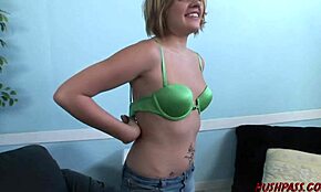 haileey james laughs during first fuck