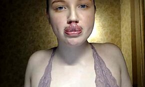 aww, this cute shy girl finally reveals her big natural tits