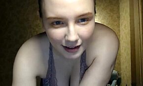 aww, this cute shy girl finally reveals her big natural tits