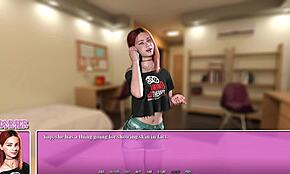 summer in the city 06 - petite 18+ red head eating ramen