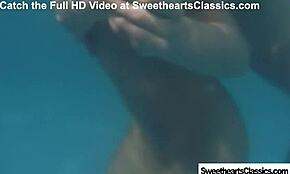 Lesbian team licks and fingers in garden outdoor fun