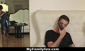 stepsis megan sage mounts stepbro dylan snow for remote, no panties